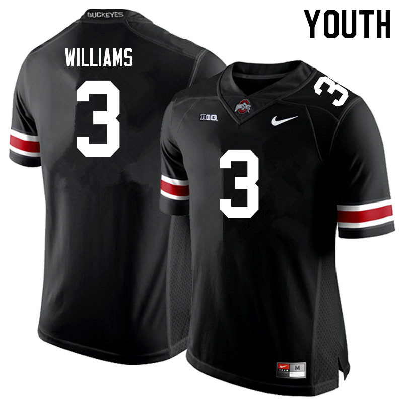 Youth #3 Miyan Williams Ohio State Buckeyes College Football Jerseys Sale-Black